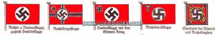 Nazi swastika flags